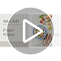 MUCHII 8.375 Inch Disposable Paper Plates, 300 Count Soak and Cut Proof Printed Paper Plates for Daily Use, Holiday for Family Gatherings, Parties, Picnic