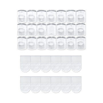 MOVELYST Clear Indoor Mini Light Clips, 100 Clips+120 Strips, Damage-Free