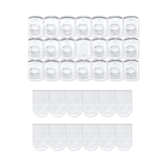 MOVELYST Clear Indoor Mini Light Clips, 100 Clips+120 Strips, Damage-Free