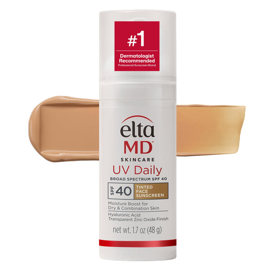 EltaMD UV Daily SPF 40 Face Sunscreen Moisturizer with Zinc Oxide, Daily Face Moisturizer with SPF, Sunscreen for Dry Skin