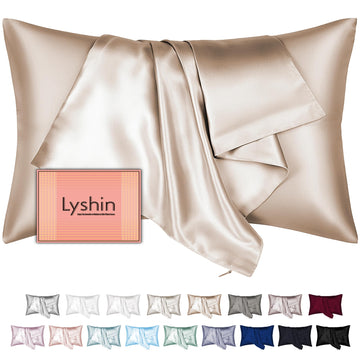 Mulberry Silk Pillow Cases Standard Size with Hidden Zipper, Ultra Smooth and Soft Breathable Cooling Silk Satin Pillowcase for Hair and Skin