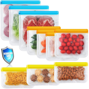 10 Pack Dishwasher Safe Reusable Bags