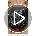 Basics 39 Gallon Lawn & Leaf Heavy Duty Drawstring Trash Bags, 20% Post Consumer Recycled, 40 Count, Black