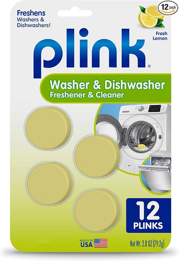 Plink Washing Machine and Dishwasher Cleaner and Freshener, Prevents Residue and Removes Odors in Kitchen and Laundry Room Appliances