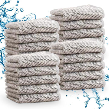 GLOCALL Multipurpose Wire Dishwashing Rags for Wet and Dry, 2024 New Non-Scratch Wire Dishcloth Scrubbing Wire Dishwashing Rag