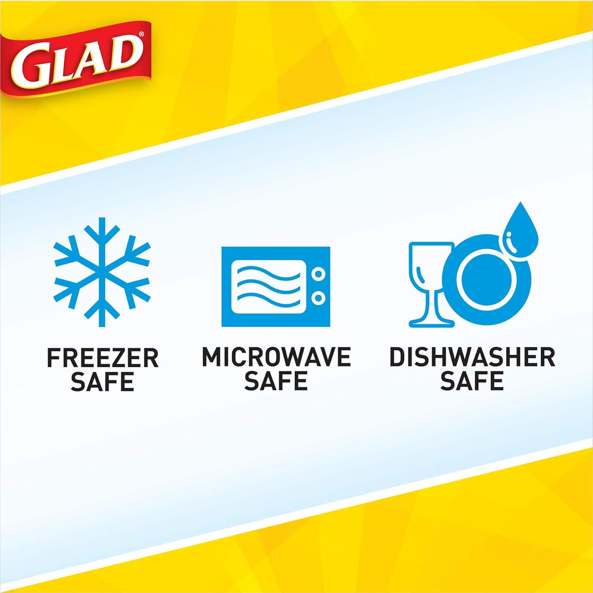 GladWare Soup & Salad Everyday Use, Medium Rectangle Storage, Standard, 24 Oz, 5 Count