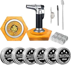 Bourbon Whiskey Gifts for Men Dad - Cocktail Smoker Kit with Torch, Birthday Anniversary Unique Gifts for Father Boyfriend Husband Grandpa, Smoked Bourbon Kit, Mens Gifts Ideas