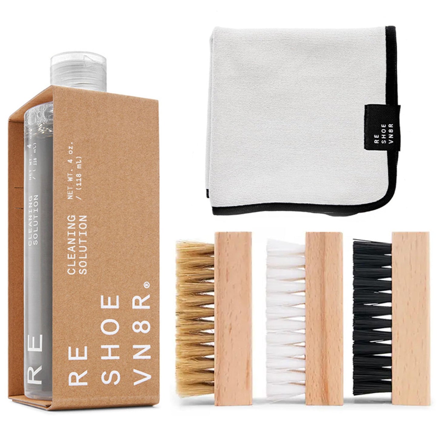 RESHOEVN8R Shoe Cleaner Kit and Sneaker Cleaner Sets - Cleaning Kit Solution for Sneakers, Mesh, Canvas, Suede, Knit, Leather
