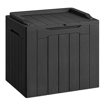 Devoko 30 Gallon Resin Deck Box Waterproof Outdoor Storage Box for Patio Furniture Pool Accessories Indoor Storage
