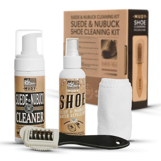 Suede Shoe Cleaner Nubuck Shoe Cleaner and Water Repellent with 4-Side Suede Brush, Microfiber Cloth
