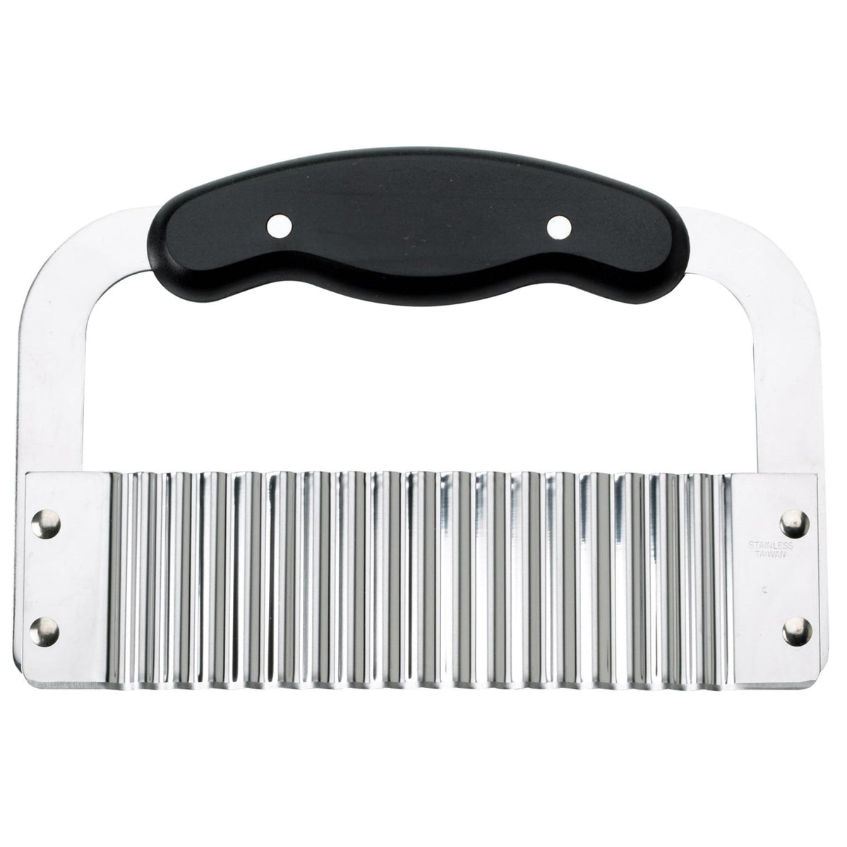 HIC Kitchen Crinkle-Cut Wave Slicer French Fry Vegetable Cutter, Stainless Steel Blade, For Waffle Fries Chips Decorative Vegetables Holiday Meal Prep And Baby-Led Weaning