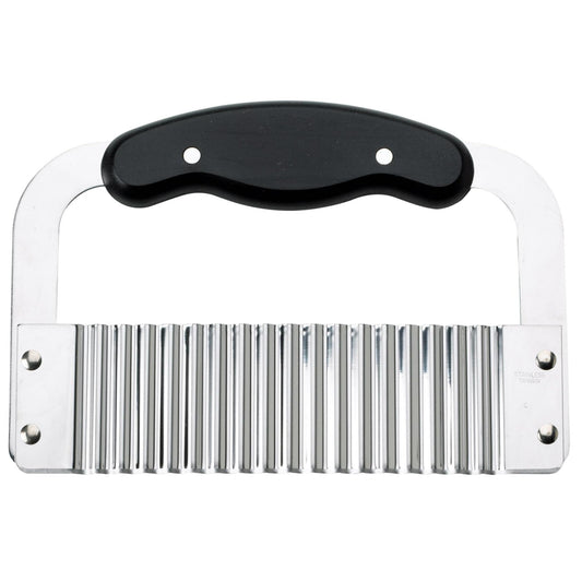 HIC Kitchen Crinkle-Cut Wave Slicer French Fry Vegetable Cutter, Stainless Steel Blade, For Waffle Fries Chips Decorative Vegetables Holiday Meal Prep And Baby-Led Weaning