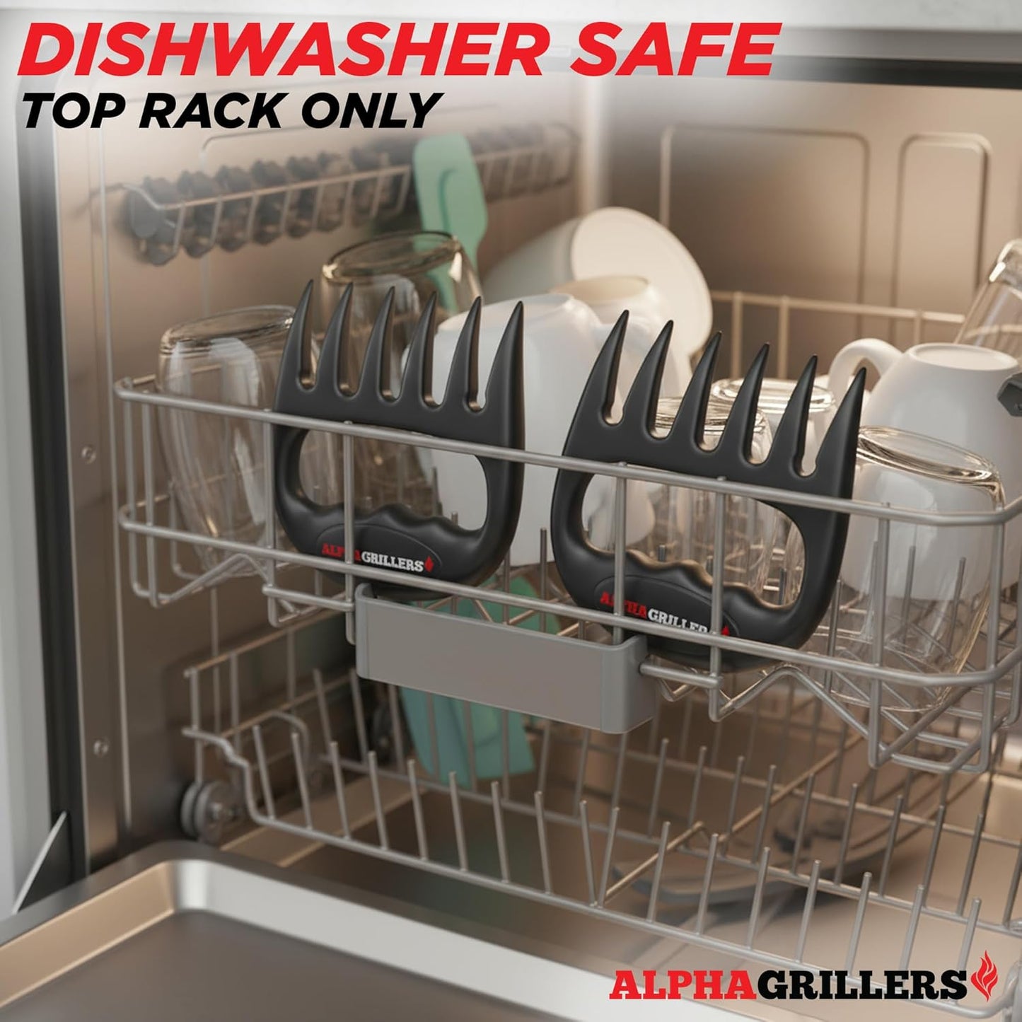Alpha Grillers Meat Shredder Claws - Grilling and Smoker Accessories Gifts for Men Valentines Day Gifts for Him
