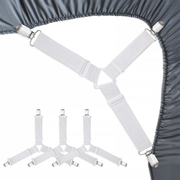 Bed Sheet Fasteners, Adjustable Mattress Suspenders, Mattress Cover Straps