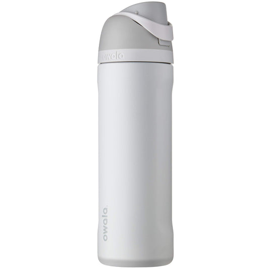 Owala FreeSip Insulated Stainless Steel Water Bottle with Straw, BPA-Free Sports Water Bottle, Great for Travel, 24 Oz, Shy Marshmallow