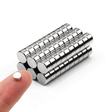 60pcs Small Magnets, Round for Refrigerator, Cylinder, Fridge, Office, Whiteboard, Durable Little Miniature Tiny Mini for Crafts