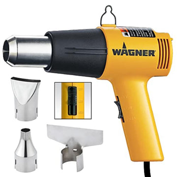Wagner Spraytech 2417344 HT1000 Heat Gun Kit, 3 Nozzles Included, 2 Temp Settings 750ᵒF & 1000ᵒF, Great for Shrink Wrap, Soften Paint