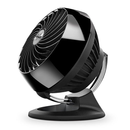 Vornado 160 Personal Air Circulator, Small Fan for Dorm, Desk, and Bedside, Powerful Personal Cooling, 2 Speed Settings, Vortex Air Circulation, Chrome Glide Bar, Multi-Directional Airflow, Black