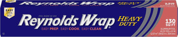 Reynolds Wrap Heavy Duty Aluminum Foil Roll, Thick Heavy Duty Foil for Added Strength and Durability, Secure Easy Open and Close Tab, 12 Inches Wide