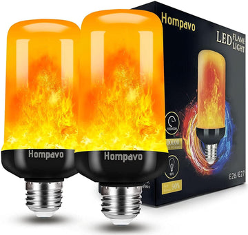 Hompavo Flame Light Bulbs for Home Decor with Upside Down Effect