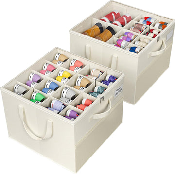 2 Pack Shoe Organizer for Closet, Large Shoe Box Storage