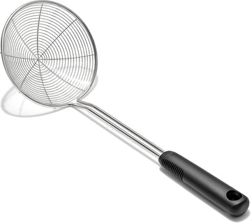 OXO Good Grips Stainless Steel Spider Scoop & Strain Skimmer, Black