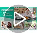 Artmeer Bed Tray Table with Folding Legs,Bamboo Breakfast in Bed for TV Table, Laptop Computer Tray,Eating,Snack Tray(Bamboo)