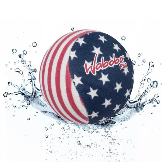 Waboba Water Skipping Ball Toy for Swimming Pool and Beach Games - Water Bouncing Ball Gift for Kids and Teens – Stars & Stripes