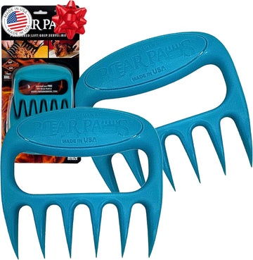 Bear Paws Meat Claws - The Original BBQ Meat Shredder Claws for Pulled Pork, USA Made - Easily Lift, Shred, Pull and Serve Pork, Chicken