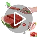 Watermelon Slicer Cutter - Stainless Steel Knife Corer Fruit Vegetable Tools Kitchen Gadgets with Melon Baller Scoop Extra