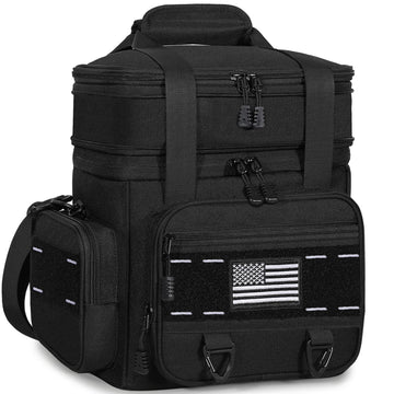 TENKIST Expandable Tactical Lunch Box, Large Insulated Lunch Cooler Bag Heavy Duty Leakproof Lunch Pail