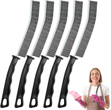 Cleaning Brush - 5 Pcs Hard Bristle Crevice Cleaning Brush, Multifunctional Gap Scrub Brush, Home Essentials, Bathroom Cleaner Tools