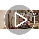 Snack Organizer - Versatile Snack Storage 2 Tier Lazy Susan with Convenient Grab-and-Go Design, Wood and Metal Snack Holder for Home, Office, Breakroom, 12.13" L x 12.13" W x 12.56" H