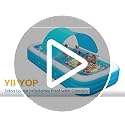 Extra Large Inflatable Pool for Adults and Kids, 145" x 74" x 22" Blow Up Pool for Family, Oversized Inflatable Pools with Canopy & Pump, Large Inflatable Swimming Pool for Backyard Outdoor