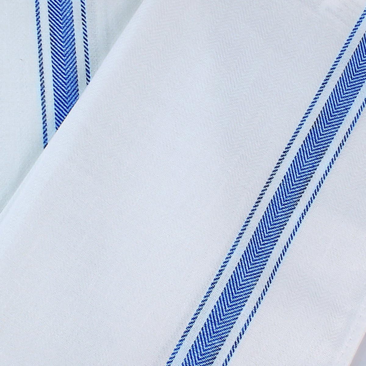 Towels Blue Dish Towels [12 Pack - 15 x 25 Inches] 100% Ring Spun Cotton Highly Absorbent & Reusable Cleaning Bar, Tea, Kitchen and Dishcloths Set - 200 GSM