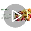 Fruit Cutter Slicer, 4 in 1 Apple Slicer with Vegetable Peeler & Cleaning Brush Mango Cutter Corer Remover Tomato Wedges Stainless Steel Heavy Duty Fruit & Vegetable Cutter Easy Kitchen Tool