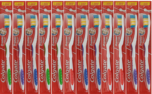Colgate Toothbrushes Premier Extra Clean(Pack of 12 ),Multicolor,Corded Electric