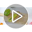 Patelai 2 Pcs Melon Baller Scoop Set 4 in 1 Stainless Steel Fruit Cutters Double Ended Headed Watermelon Scooper and Ice Cream Baller for Dig Pulp Separator Fruit Slicer