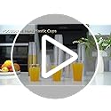 FOCUSLINE 100 Pack 12 oz Gold Rimmed Plastic Cups, 12 Ounce Clear Plastic Tumblers, Heavy-duty & Fancy Disposable Hard Cups with Gold Rim for Wedding