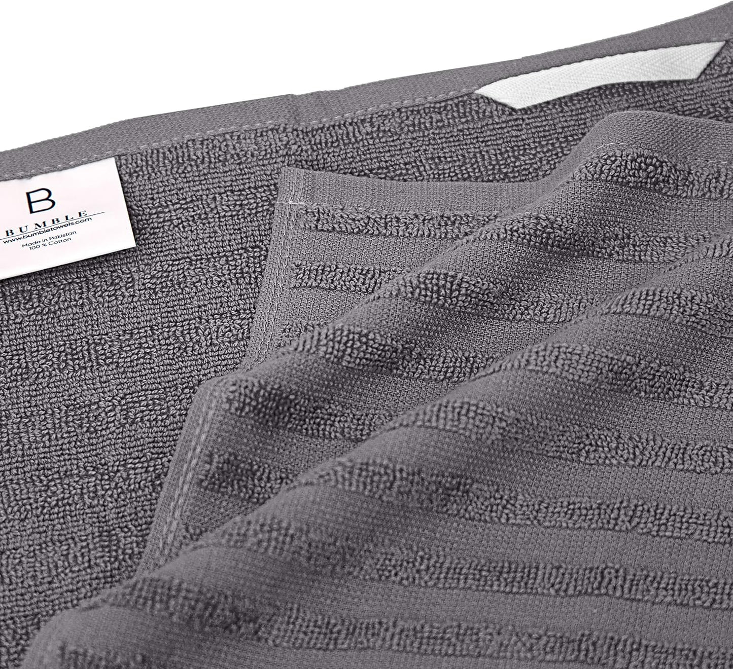 Premium Kitchen Towels (20”x 28”, 6 Pack) | Large Cotton Dish Towels | Flat & Terry Highly Absorbent Kitchen Linen Set with Hanging Loop | Gray | 20"x 28", 6 Pack, Large, Cotton, Flat &
