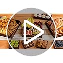 Yangbaga Serving Tray with Handles,13"*13"Wood Decorative Tray for Living Room,Modern Coffee Table Tray,Square Large Serving Platters for Home Decor,Ottoman,Bed,Kitchen,Bathroom, Breakfast,Bar