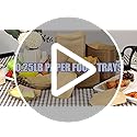 200 Pack Small Paper Food Trays, 0.25 Lb Disposable Kraft Food Boats, Brown, Take Out Food Serving Trays, Grease Resistant Food Boat for Party Snacks Hot Dogs Tacos, 4.1 x 2.5 Inch (Brown)