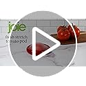 Joie Fresh Stretch Pod Tomato Storage Container, Silicone Food Saver, Keeps Leftover Produce Flavorful and Firm in Fridge, Reusable Kitchen Gadget, Dishwasher Safe, BPA-Free