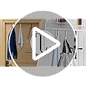 FYY Over the Door Hooks, 4 Pack Hangers Hooks with Rubber Prevent Scratches Heavy Duty Organizer for Living Room, Bathroom, Bedroom, Kitchen Hanging Clothes, Towels, Hats, Coats, Bags White