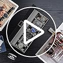 ProCase Watch Box, Fathers Day Gift for Dad, 6 Slot Mens Watch Case, Watch Storage Holder Organizer, Watch Display Case with Glass Lid, Anniversary Birthday Gifts -6 Slot, Espresso
