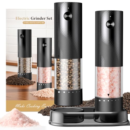 Electric Salt and Pepper Grinder Set - Automatic Shakers