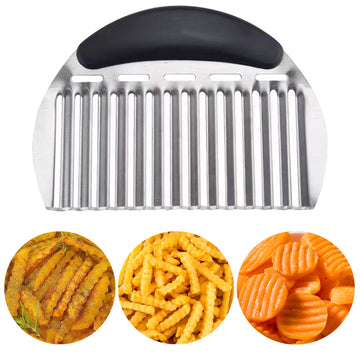 JAYVAR Large Crinkle Cutter French Fry Cutter