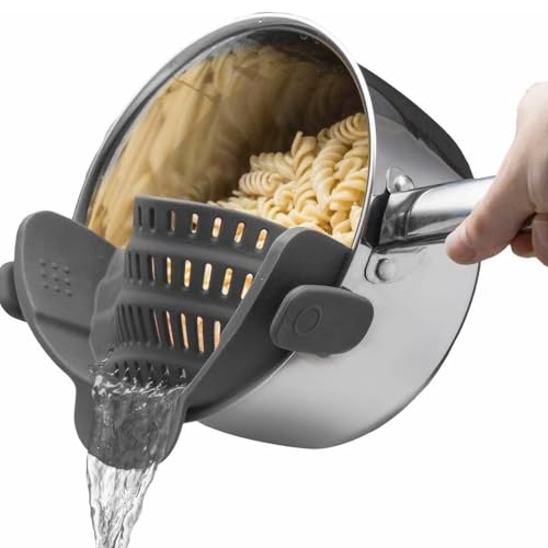 Kitchen Gizmo Snap N' Strain - Silicone Pasta Strainer Clip