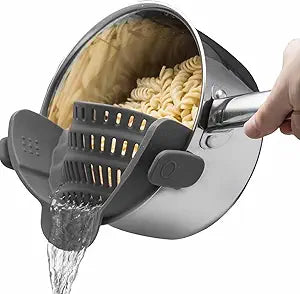 Kitchen Gizmo Snap N' Strain - Silicone Pasta Strainer Clip