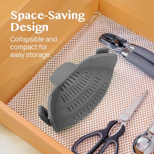 Kitchen Gizmo Snap N' Strain - Silicone Pasta Strainer Clip